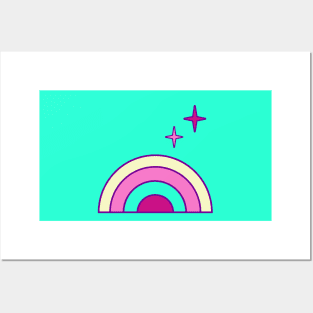 color pop rainbow Posters and Art